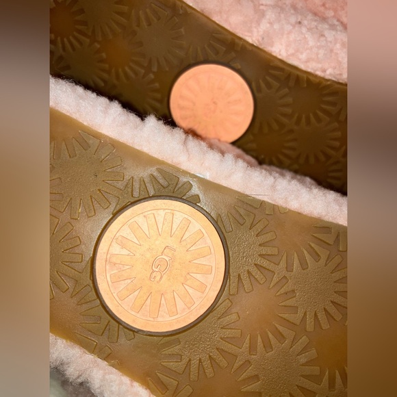 UGG FLUFF YEAH Women Shoes SLIDE Sheepskin Slipper Sandal PINK ROSE NWOT - Picture 8 of 8